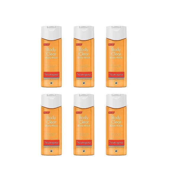 6 Bottles of Neutrogena Body Clear Acne Body Wash