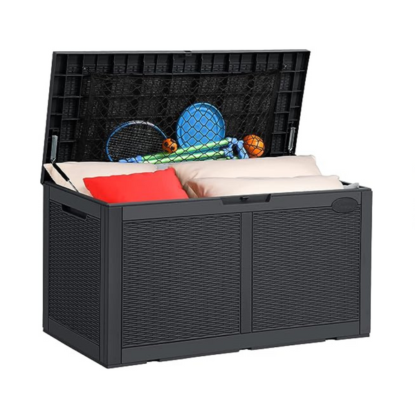 YITAHOME 100 Gallon Large Deck Box w/Storage Net