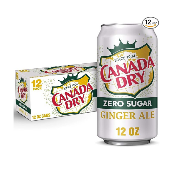 36 Cans Of Sunkist, Canada Dry Zero Sugar, And Dr Pepper