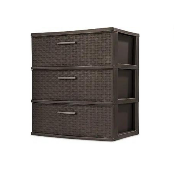Sterilite 3 Drawer Wide Weave Tower simplexdeals