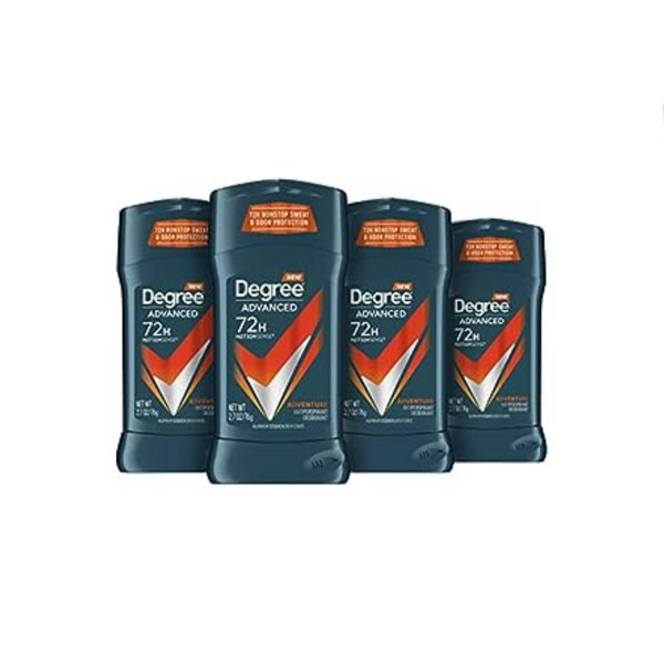 4 Pack of Degree Men Advanced Antiperspirant Deodorants