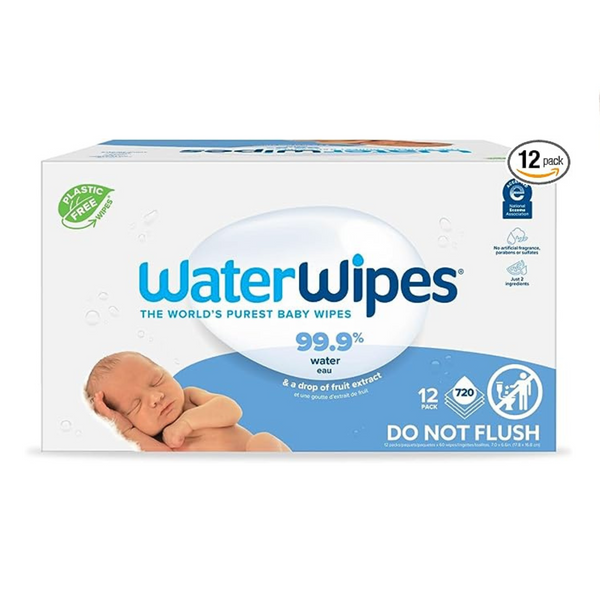 Get 3 Boxes of 12 Packs of WaterWipes The World’s Purist Baby Wipes