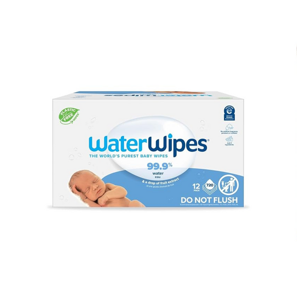 Get 2 Boxes of 12 Packs of WaterWipes The World’s Purist Baby Wipes