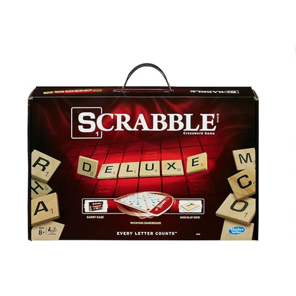 Scrabble Game Deluxe Edition Letter Tiles Board Game