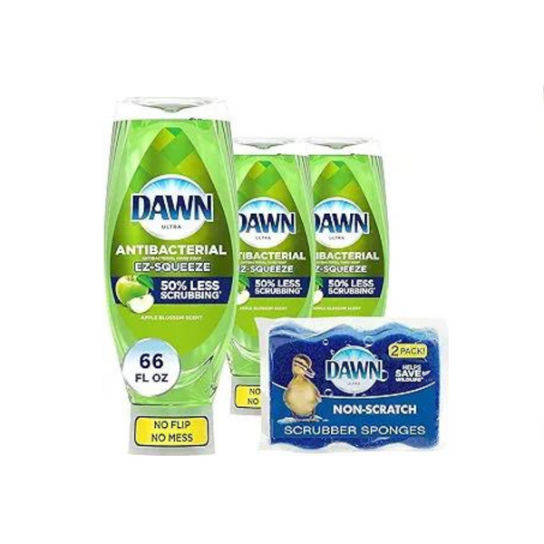 3-Count Dawn Antibacterial EZ-Squeeze Dishwashing Liquid Dish Soap