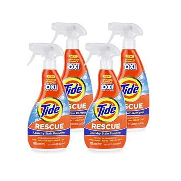 4 Bottles of Tide Laundry Stain Remover with Oxi (22 Fl Oz Bottles