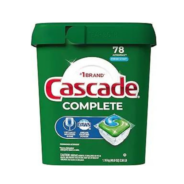 78-Count Cascade Complete Dishwasher Detergent Pods (Fresh Scent)