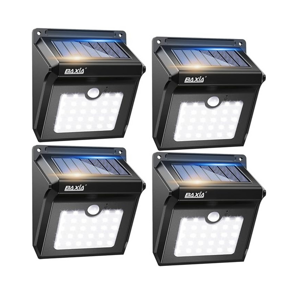 4-Pack Outdoor Motion Sensor Solar LED Lights
