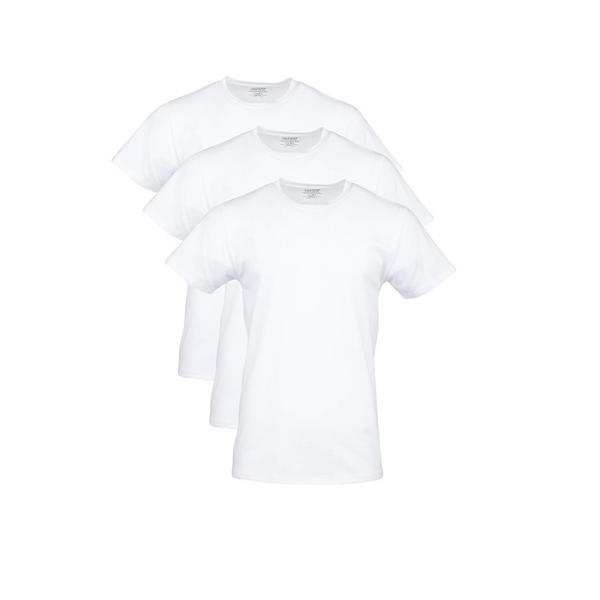 3 Gildan Men's Crew Neck Cotton Stretch T-Shirt