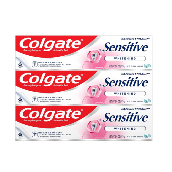 3-Pack Colgate Sensitive Whitening Toothpaste – simplexdeals