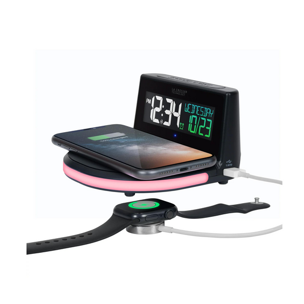 La Crosse Technology Wireless Charging Alarm Clock