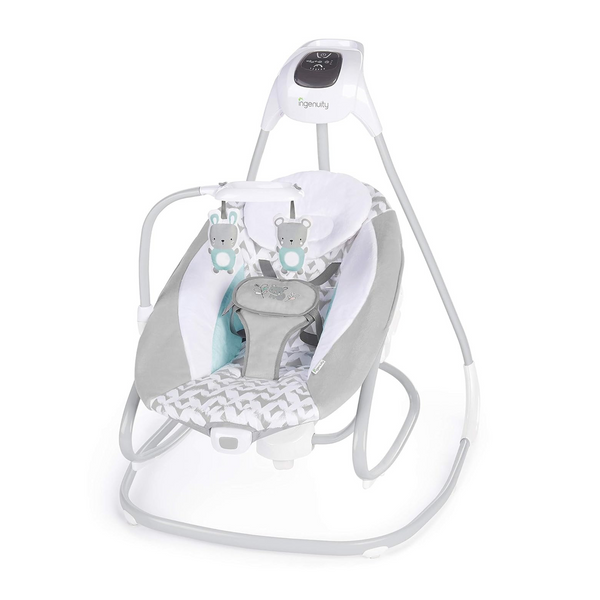 Ingenuity 2-in-1 SimpleComfort Lightweight Compact 6-Speed Multi-Direction Baby Swing & Rocker