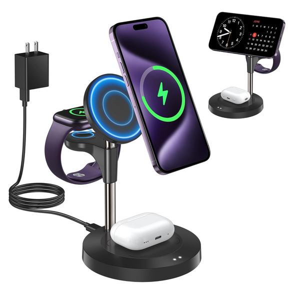 3 in 1 Fast Mag-Safe Wireless Charging Station