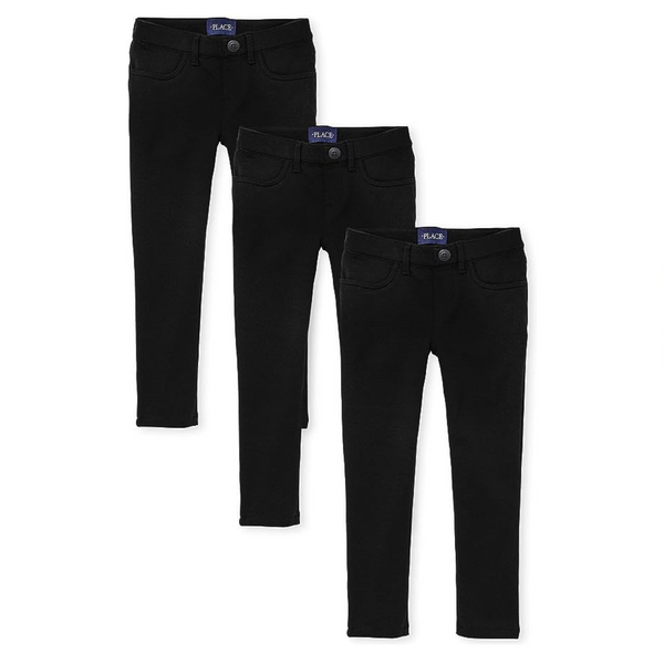 3 Pairs Of The Children's Place Girls Ponte Knit Pull On Jeggings