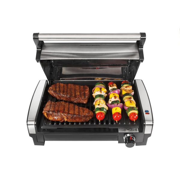 Hamilton Beach Electric Indoor Searing Grill with Adjustable Temperature Control