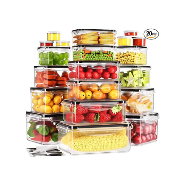 40 Pcs Food Storage Containers with Lids