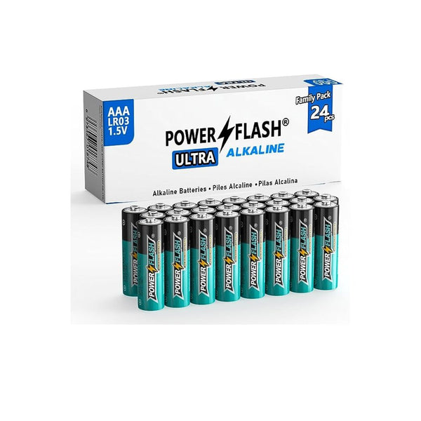 24-Pack POWER FLASH AAA Batteries