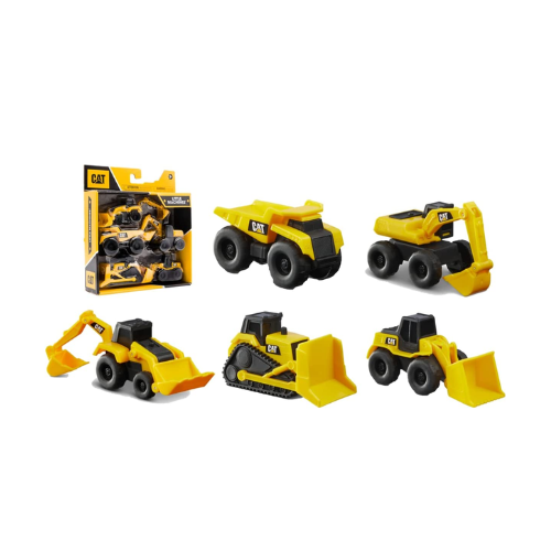 5-Pack Cat Construction Little Machines