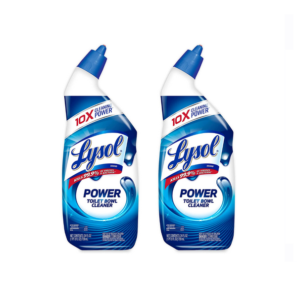 2 Bottles Of Lysol Power Toilet Bowl Cleaner Gel