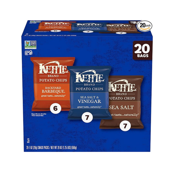 Kettle Brand Potato Chips Variety Pack, 20 Ct