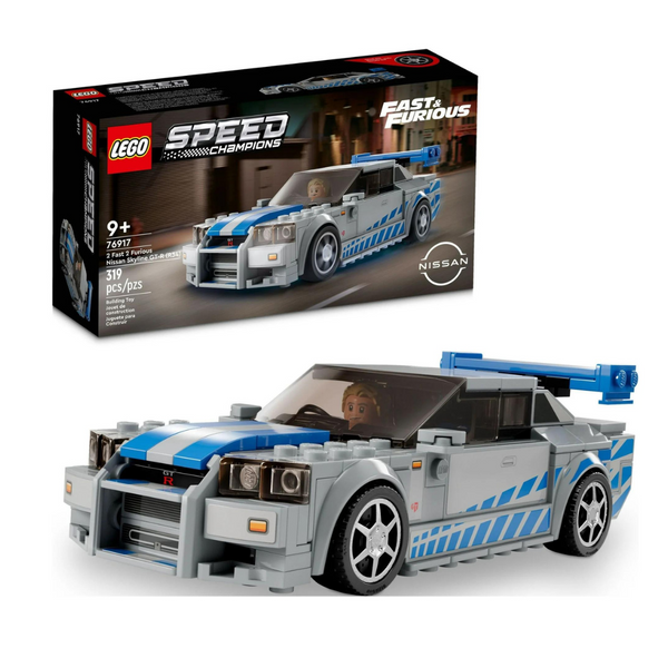 Lego Speed Champions 2 Fast Nissan Skyline Race Car Toy