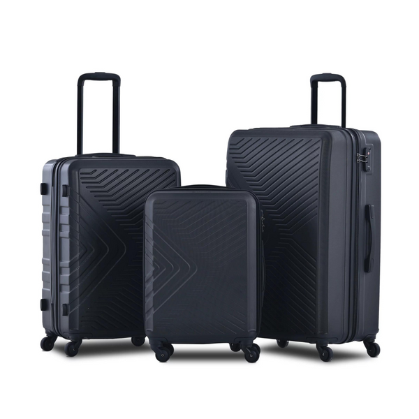 3-Piece Travelhouse Hardshell Lightweight Luggage Set (Various Colors)
