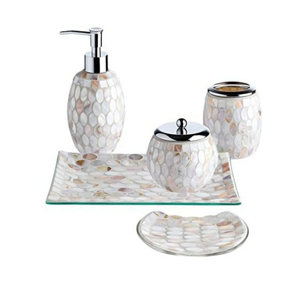 5 Piece Whole Housewares Decorative Glass Bathroom Accessories Set 5-piece-whole-housewares-decorative-glass-bathroom-accessories-set
