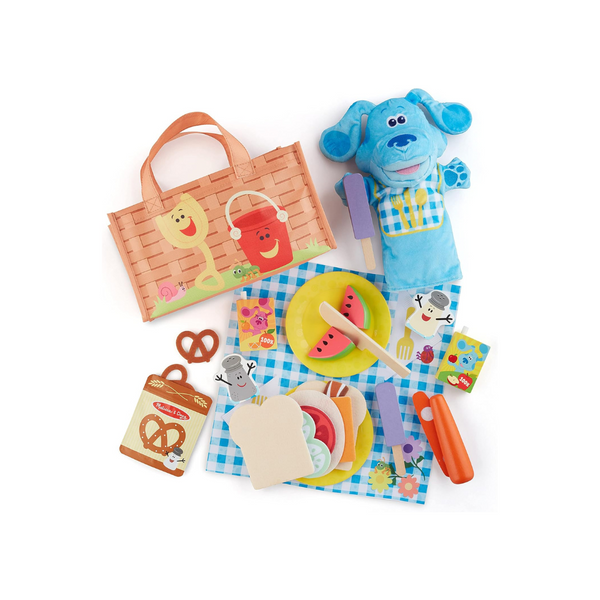 Melissa & Doug Blue’s Clues & You, Picnic Play Set with Hand Puppet