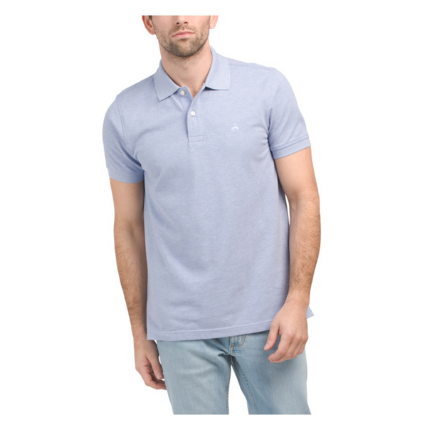 Brooks Brothers Cotton Pique Solid Heathered Polo