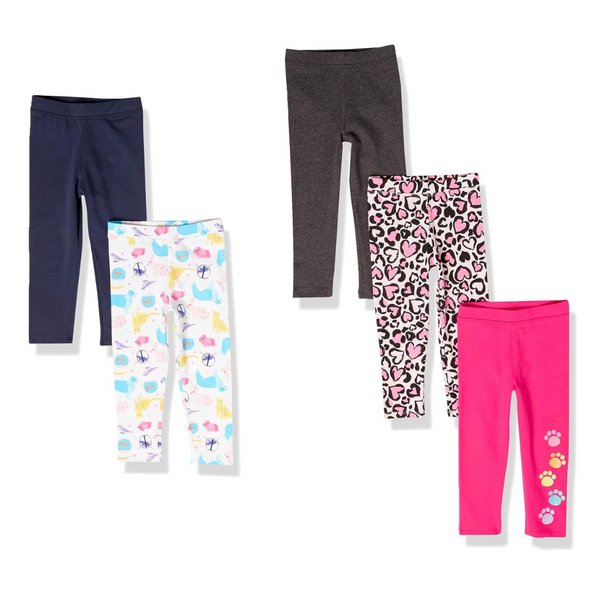 5 Amazon Essentials Girls and Toddlers' Leggings