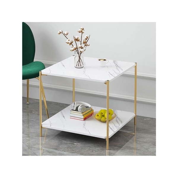 2-Tier Square Coffee End Table