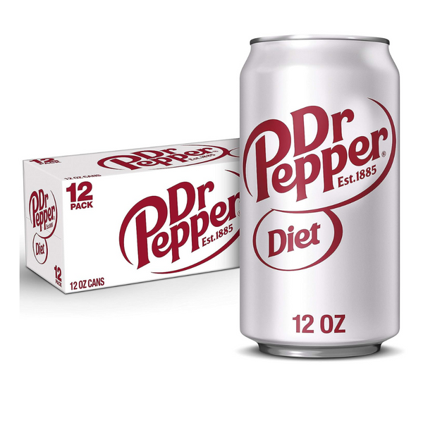 24 Cans Diet Dr Pepper Or Dr Pepper Strawberries and Cream