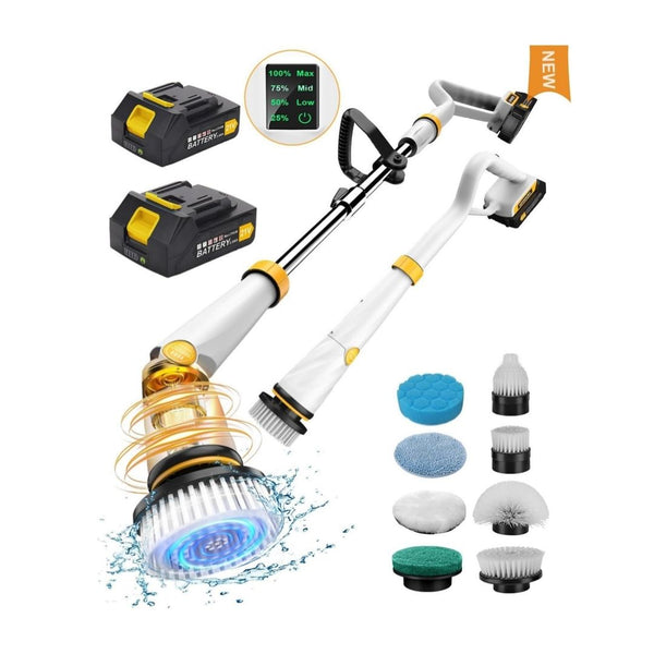 Electric Spin Scrubber with Two Batteries