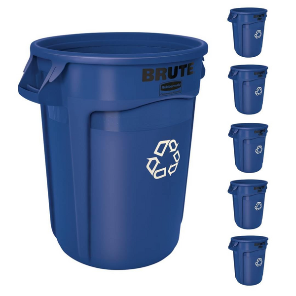 6 Rubbermaid Commercial Products Brute Heavy-Duty Cans – simplexdeals