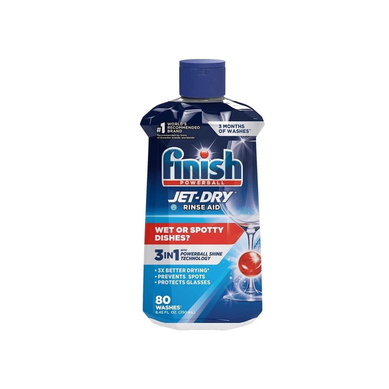 Finish Jet-Dry Liquid Rinse Aid, Dishwasher Rinse and Drying Agent