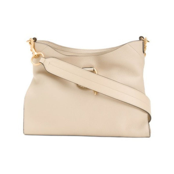 Leather Joan Top Handle Satchel With Front Hardware Only