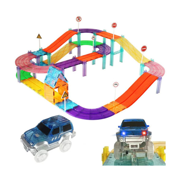 Magnetic Race Track Building Toy for Kids