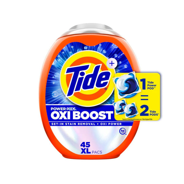 45-Count Tide Oxi Boost Laundry Detergent Pods