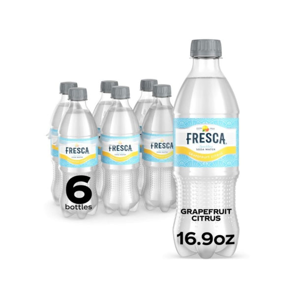 6-Pack Fresca Grapefruit Citrus Sparkling Soda, 16.9 fl oz