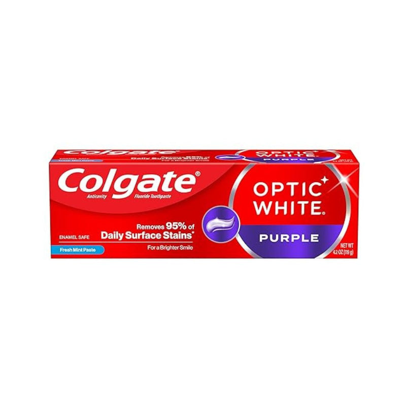 Colgate Optic White Purple Toothpaste for Teeth Whitening