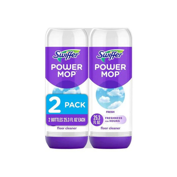 4 Bottles of Swiffer PowerMop Floor Cleaning Solution Refills