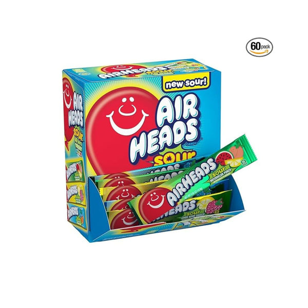 60-Count Variety Airheads Sour Full-Size Candy Bars