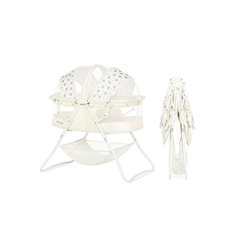 Karley Portable Baby Bassinet in French White