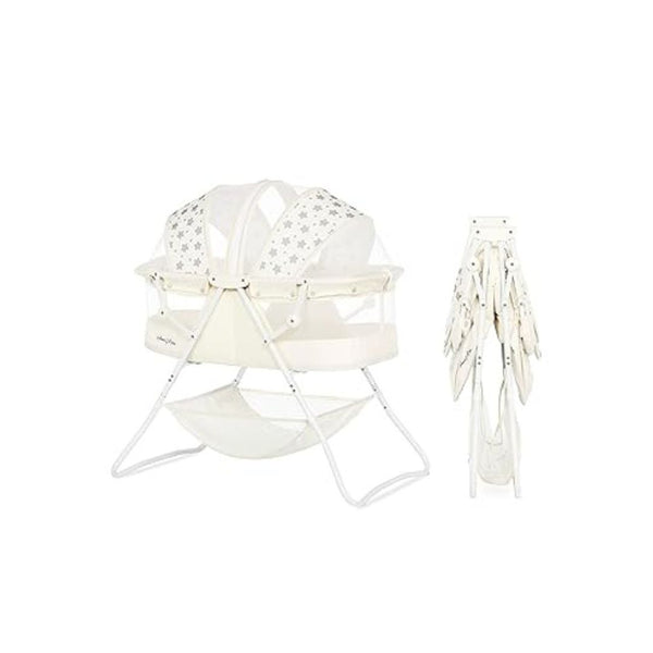 Karley Portable Baby Bassinet in French White