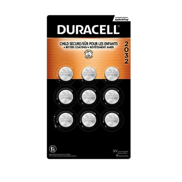 9-Pack Duracell Lithium Batteries with Child Safety Features