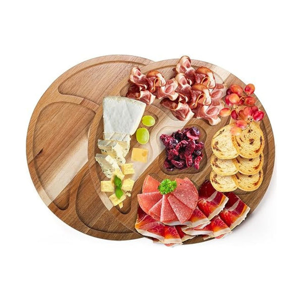 Set of 2 Acacia Wood 12-Inch Boards