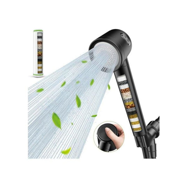 High Pressure Filtered Handheld Shower Head w/ 60" Hose