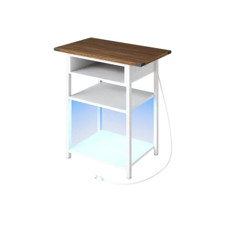 End Table with Charging Station