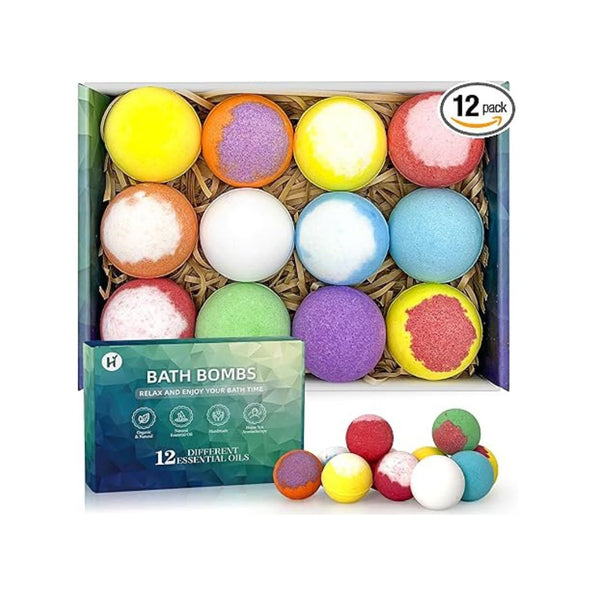 12-Pack Bath Bombs Gift Set