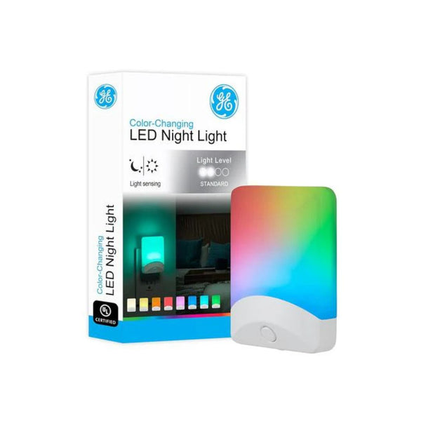 GE Color-Changing LED Night Light w/ Dusk to Dawn Sensor